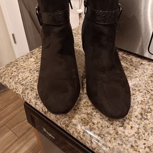 Karen Scott Womens Ivyy Block Heel Booties Size 9M